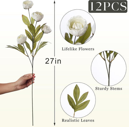 🌸 Elegant Artificial Flower Centerpiece 🌿 – Cozy Home Decor ✨