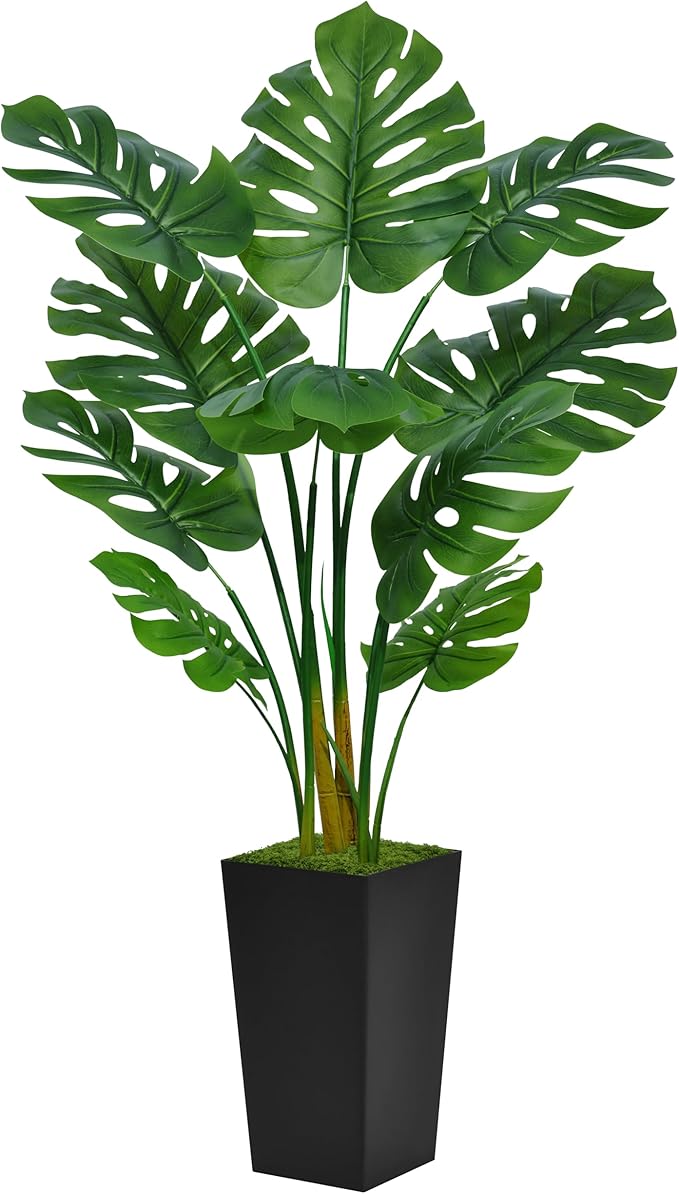 🌿 Lifelike Monstera Plant 🏡 – Indoor Greenery 🌟