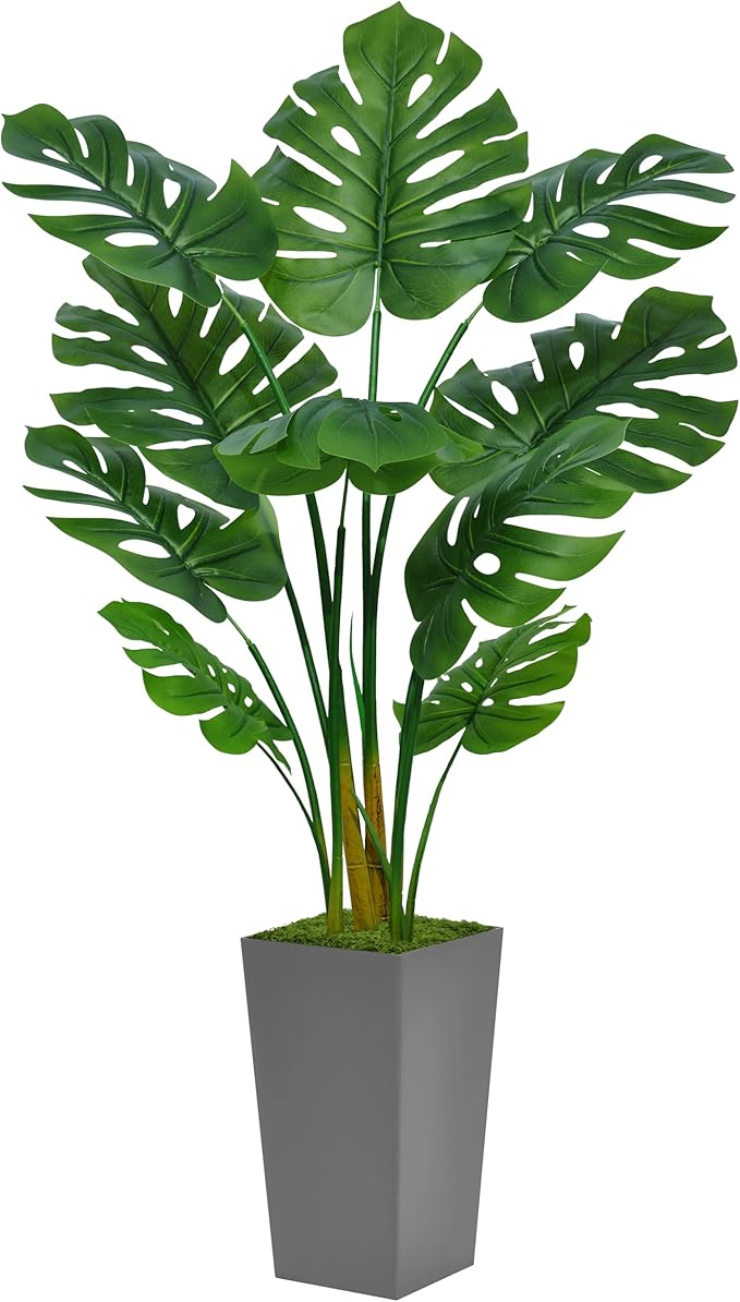 🌿 Lifelike Monstera Plant 🏡 – Indoor Greenery 🌟