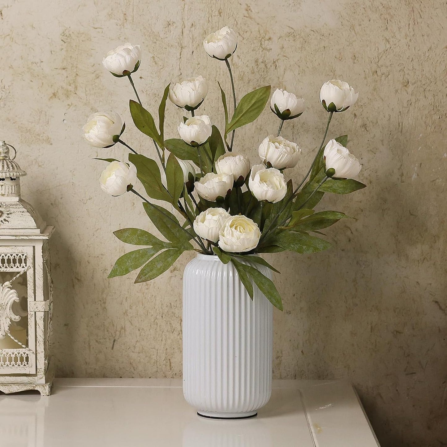 🌸 Elegant Artificial Flower Centerpiece 🌿 – Cozy Home Decor ✨