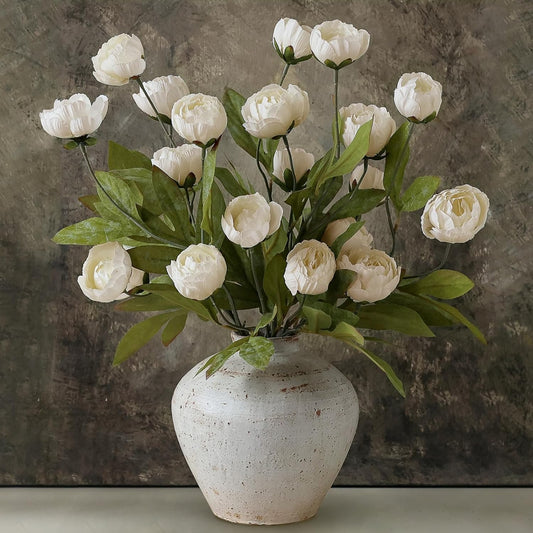 🌸 Elegant Artificial Flower Centerpiece 🌿 – Cozy Home Decor ✨